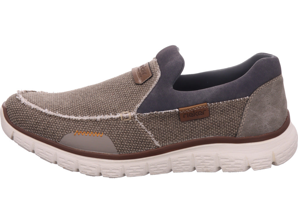 Rieker Herren Slipper Fsk Herren Halbschuhe in grau