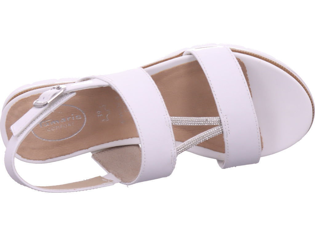 Tamaris Comfort Women's Sandal in White