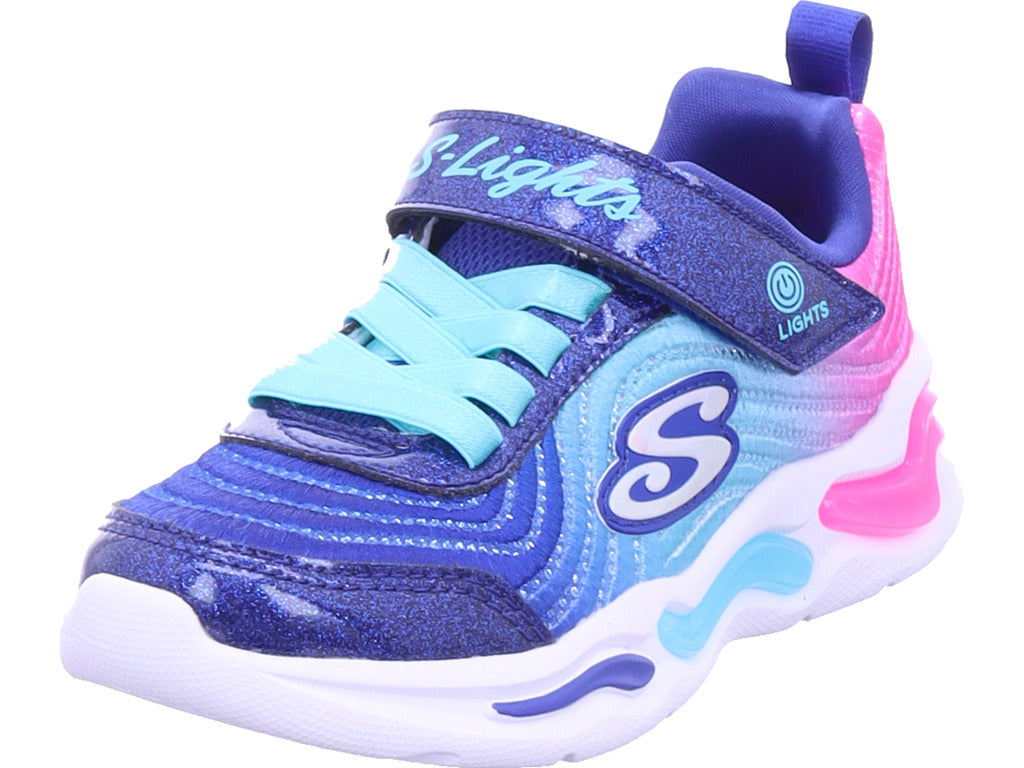 SKECHERS Mädchen Sneaker Wavy Beams in blau