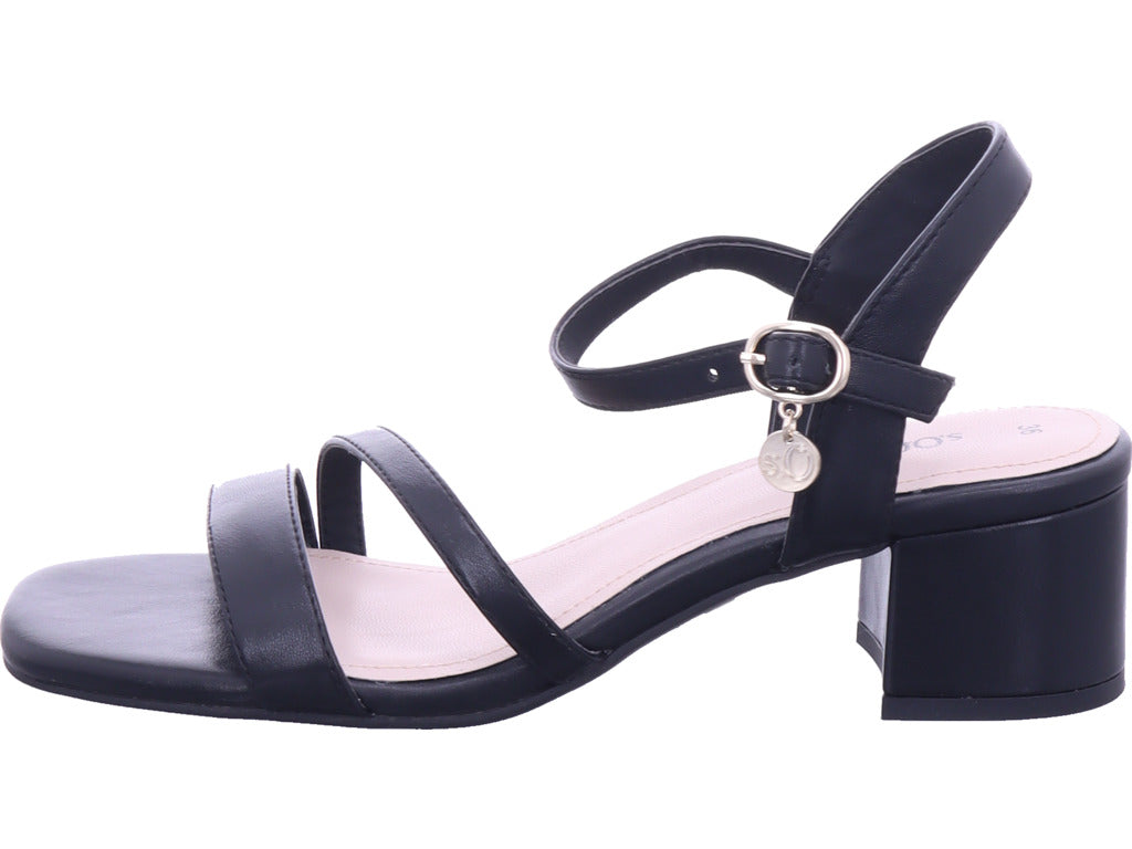 s.Oliver Damen Sandale  in schwarz