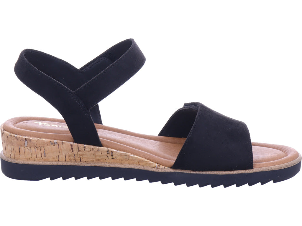 Tamaris Damen Sandalette  in schwarz
