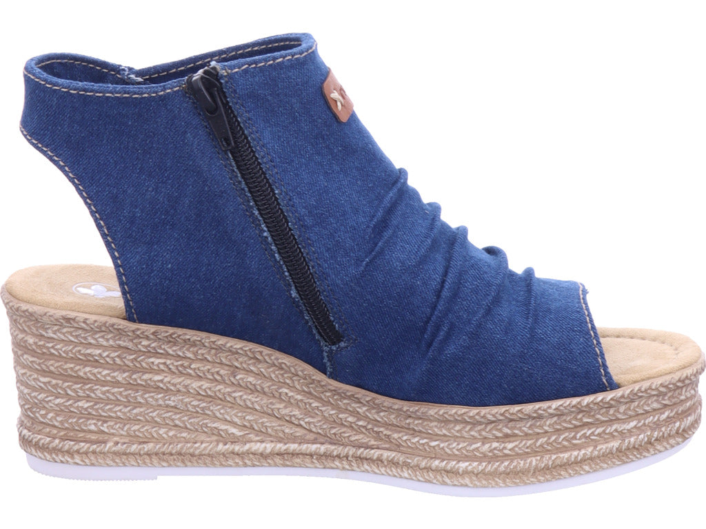 Rieker Damen  Fsk Damen Sandalen in blau