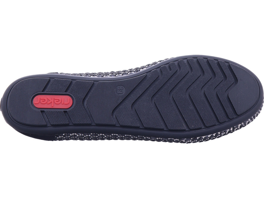 Rieker Damen Ballerina  in schwarz