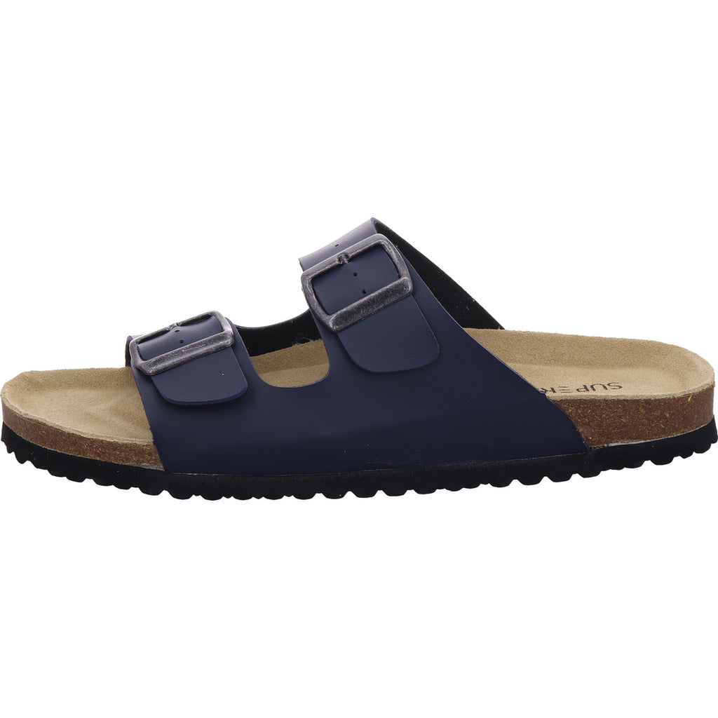 Planet Footwear Men's Mule Men's Arch Support Mules in blue