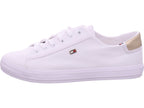 Tommy Hilfiger Women's Textile Lace Up Sneakers in White