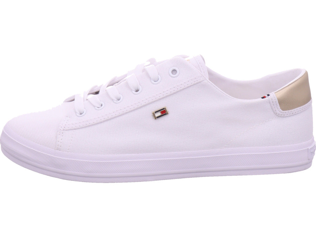 Tommy Hilfiger Dámské textilní šněrovací tenisky v bílé barvě