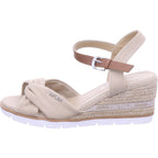 Tom Tailor Damen Sandale  in beige
