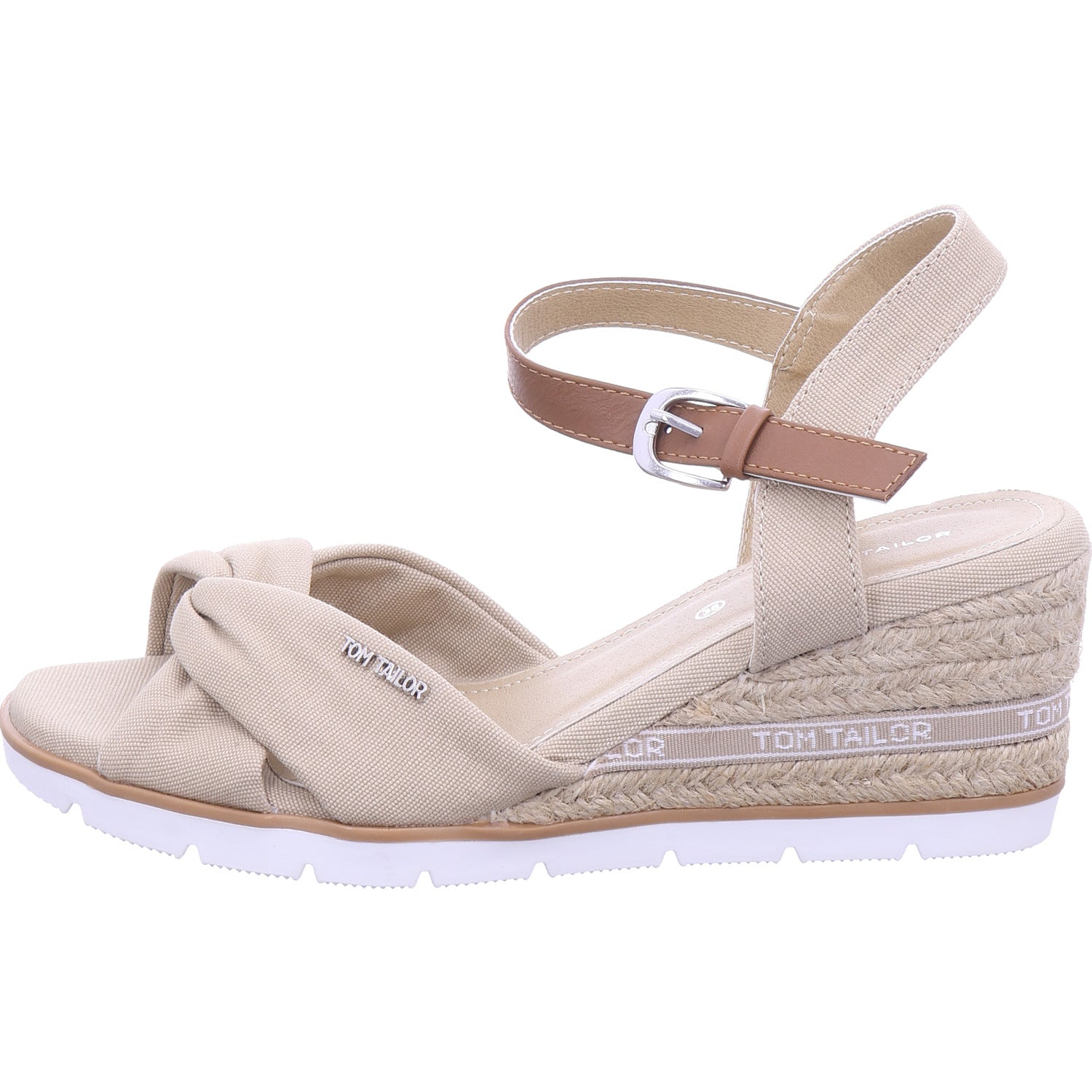 Tom Tailor Damen Sandale  in beige