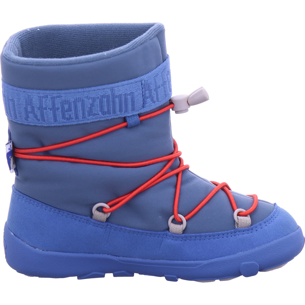 Affenzahn Jungen Stiefel Winterstiefel Vegan Snowy Wal in blau