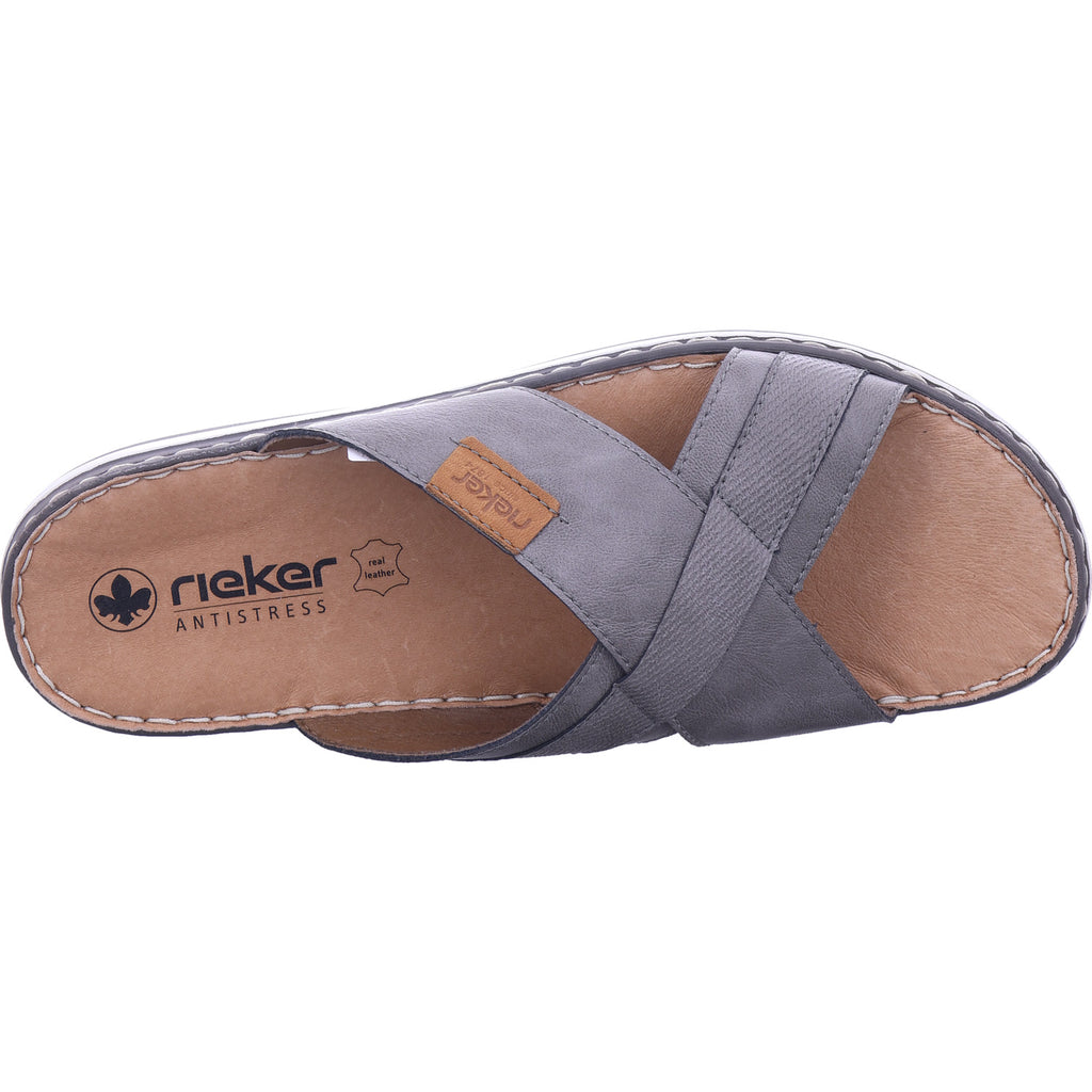Rieker Men's Mule in Grey