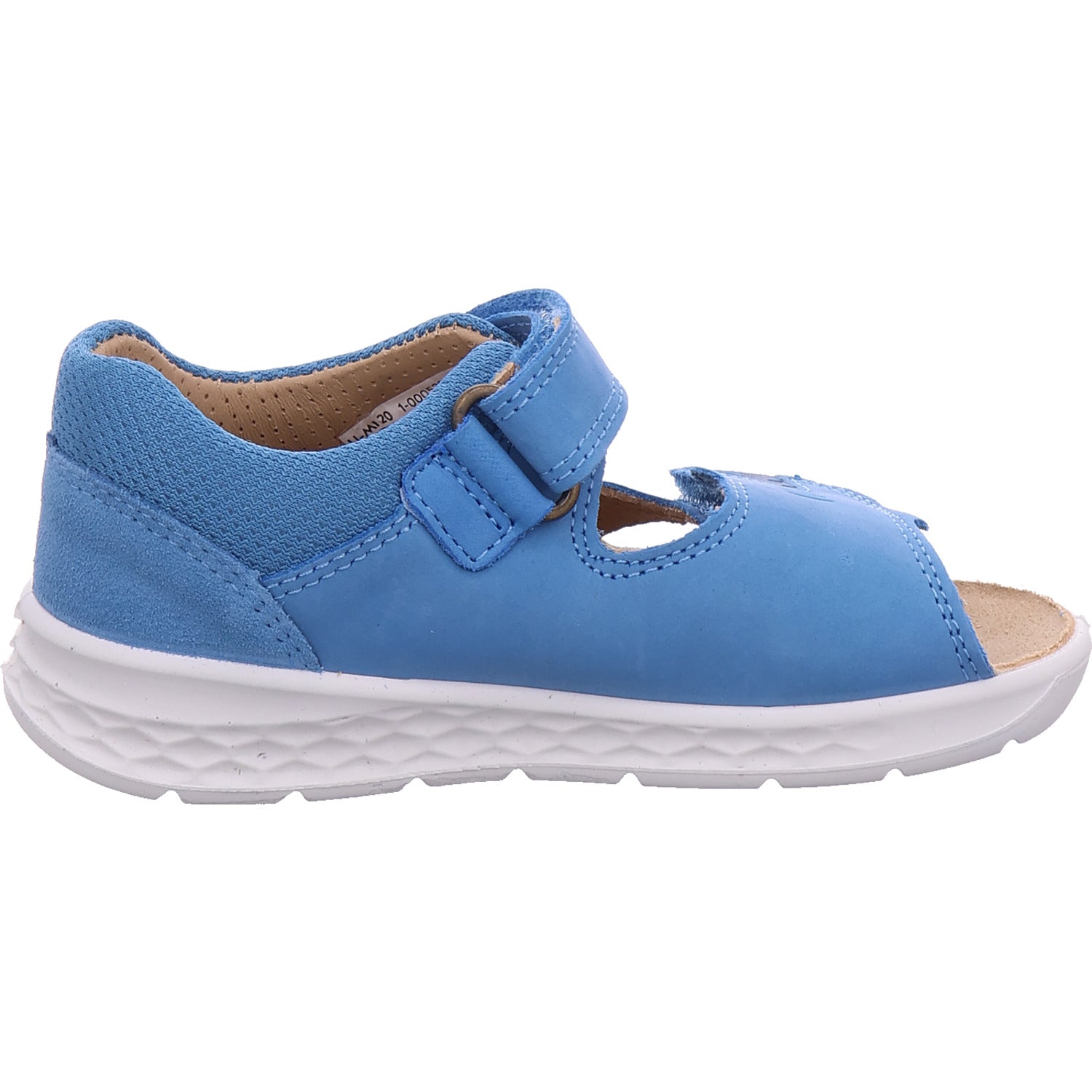 Superfit chlapecké sandály Sandalette kožené \ Lagoon v modré barvě