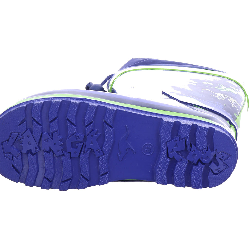 KangaRoos Jungen Gummistiefel K-Rain Navy/Dino in blau