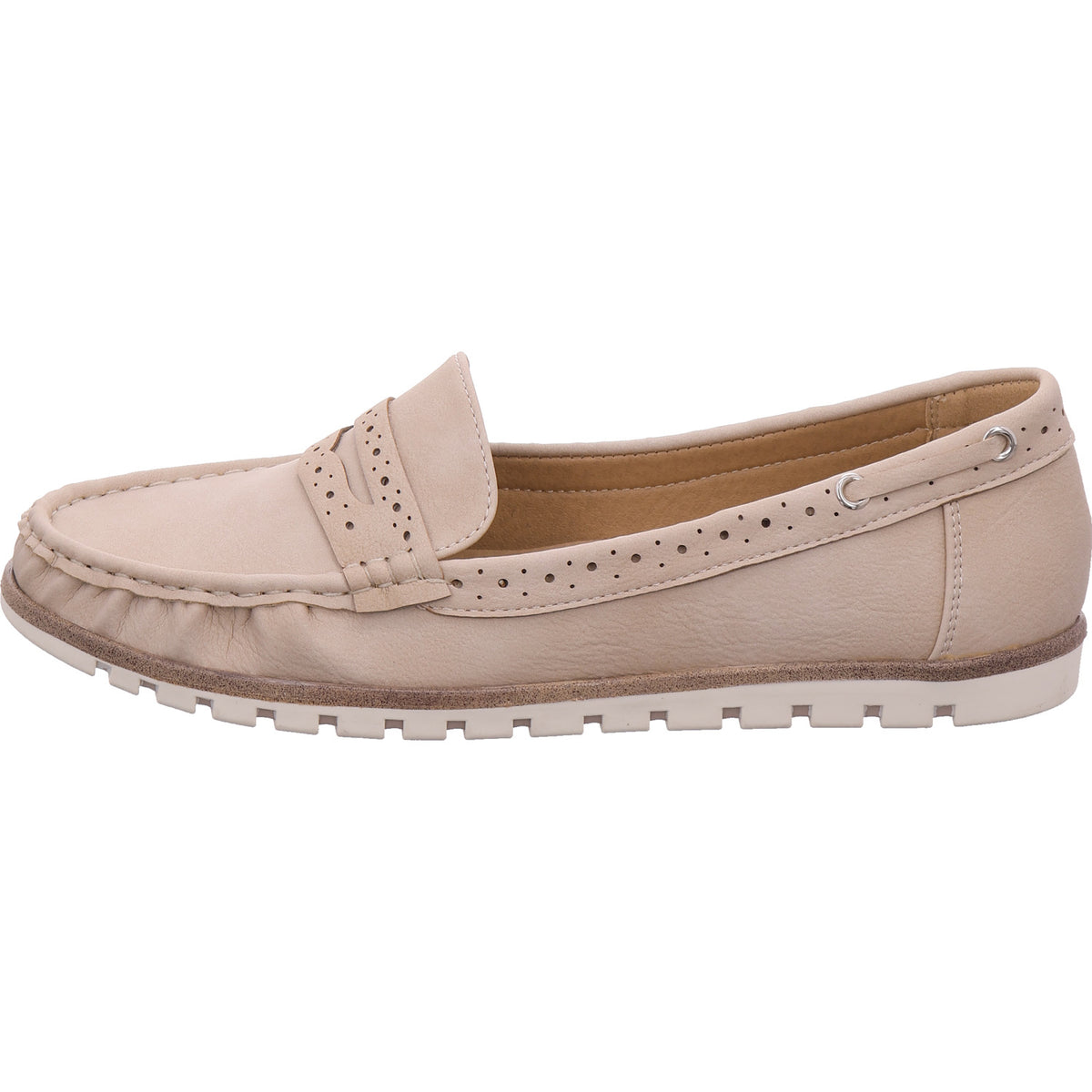 Shoe-world Damen Slipper  in beige