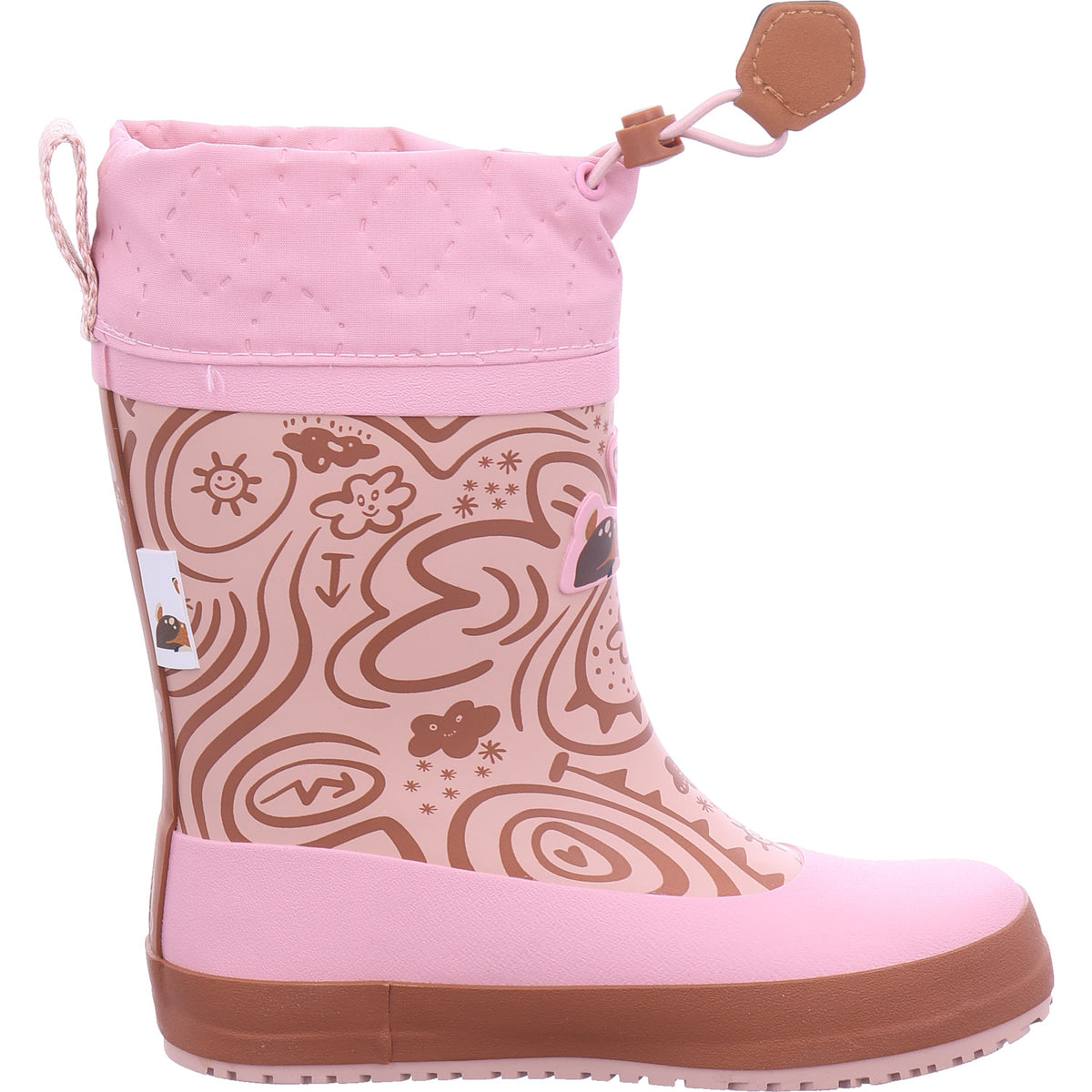 Affenzahn Jungen Gummistiefel Rainboot Vegan Plashy Reh in rose