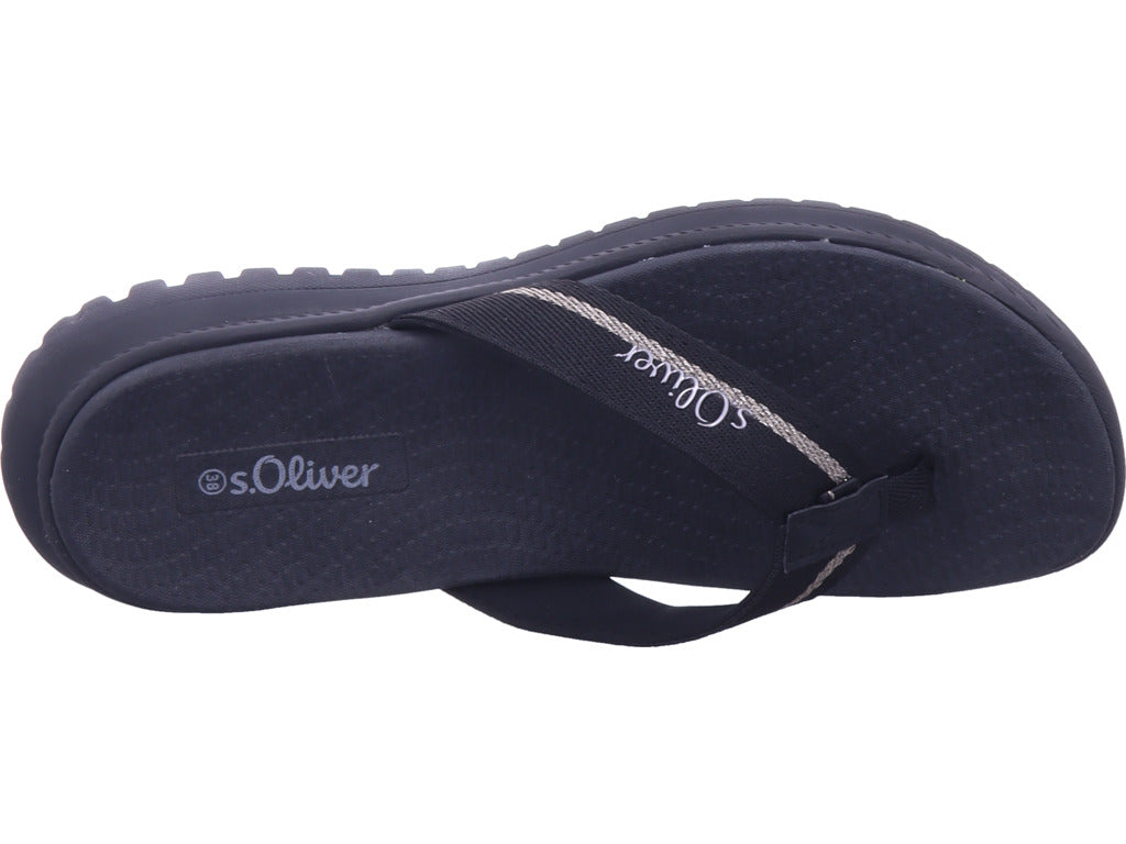 s.Oliver Damen Pantolette  in schwarz