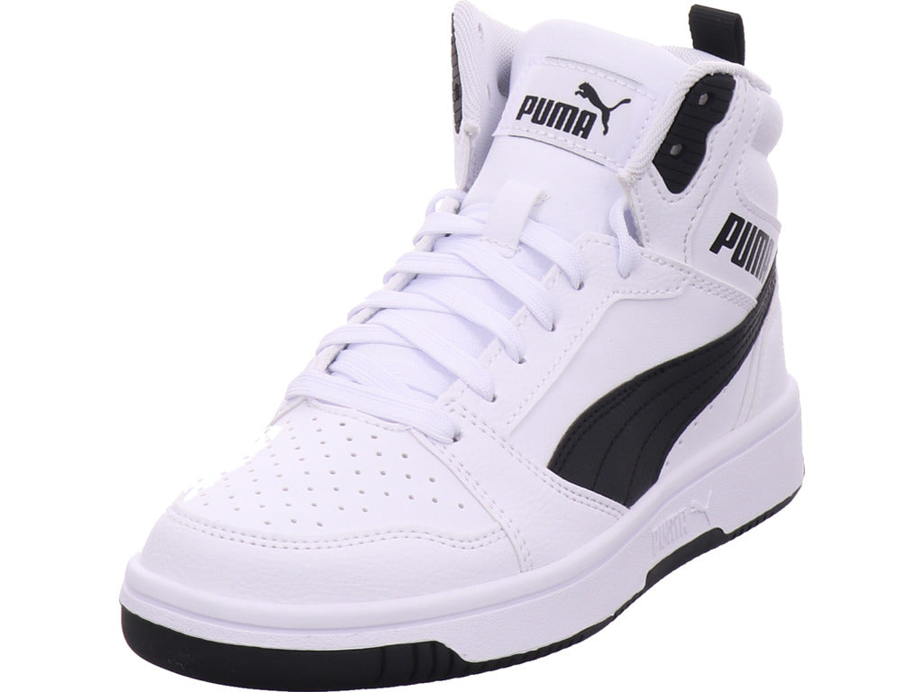 Puma Jungen Sneaker Puma Rebound V6 Mid Jr in weiß
