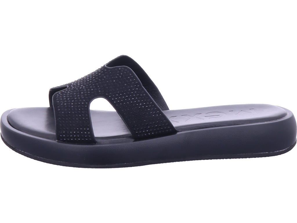Mexx Damen Pantolette Lotus in schwarz