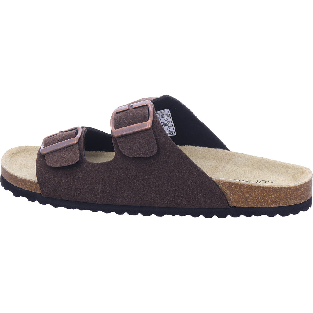 Planet Footwear Herren Pantolette He.-Tieffussbett Pantoletten in braun