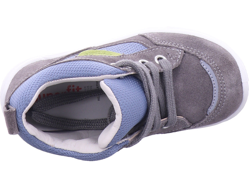 Superfit Jungen Halbschuh Stiefelette Leder \ Universe in grau