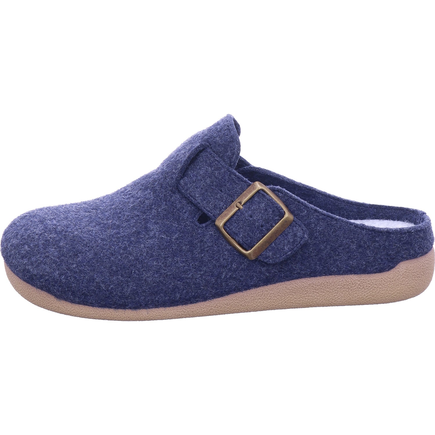 Varomed Damen Hausschuh Adalie Pantoffel in blau