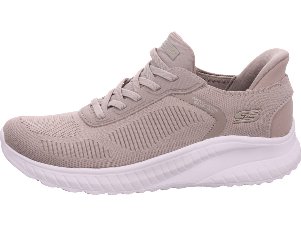 SKECHERS Women's Bobs Squad Sneakers in beige