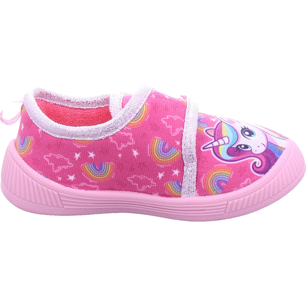 Silver Int Disney Women's Unicorn Slippers in Pink