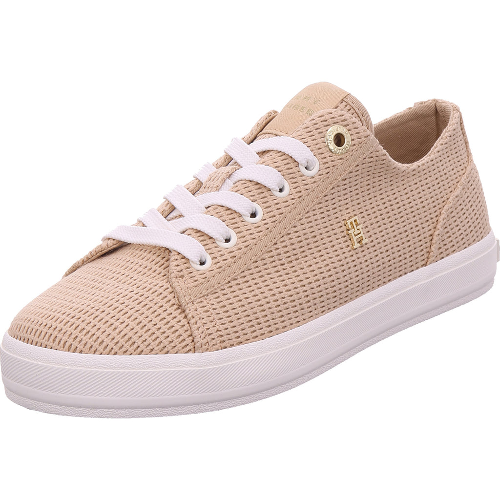 Tommy Hilfiger Damen Sneaker Th Webbing Summer Sandal in beige