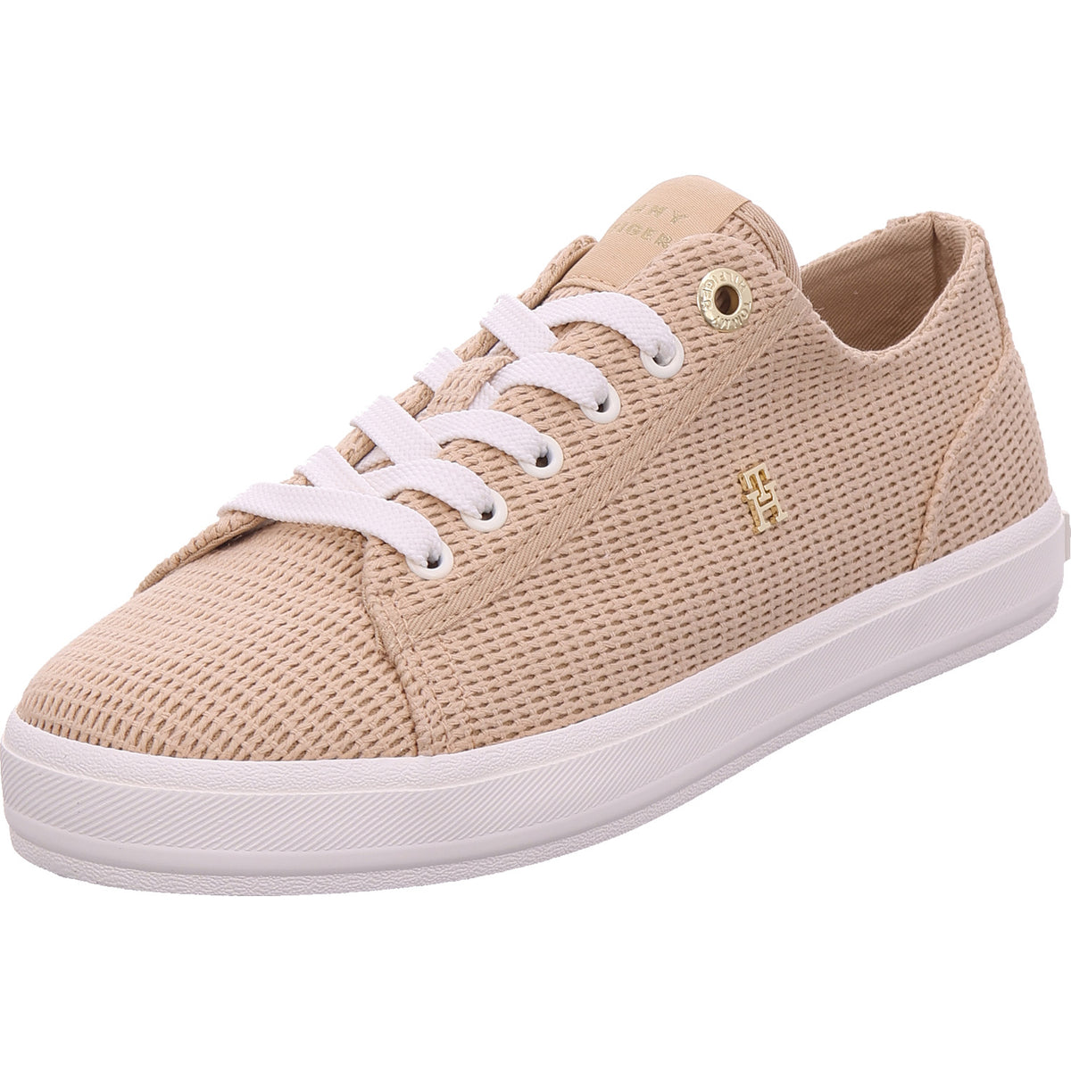 Tommy Hilfiger Damen Sneaker Th Webbing Summer Sandal in beige