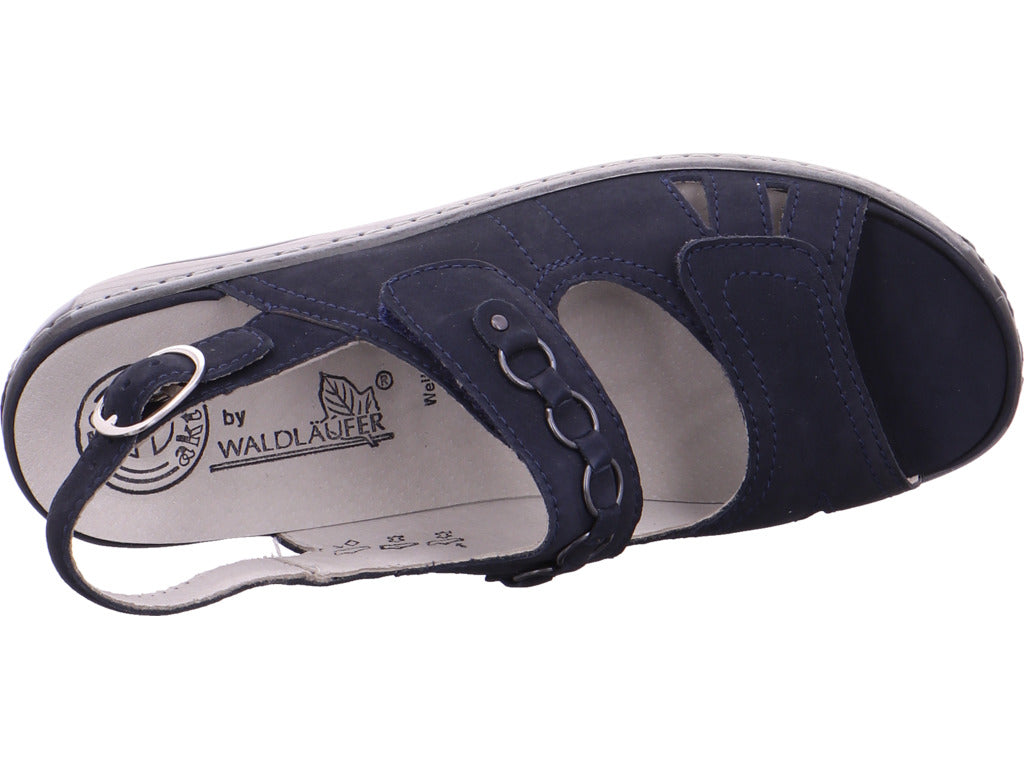 Waldläufer Damen Sandale Beq-Sandl-Wörishf-30 in blau