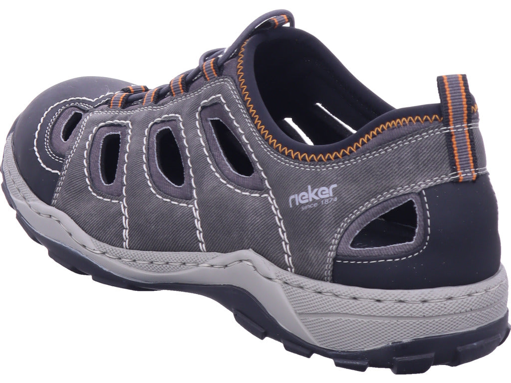Rieker Men's Loafers in Black