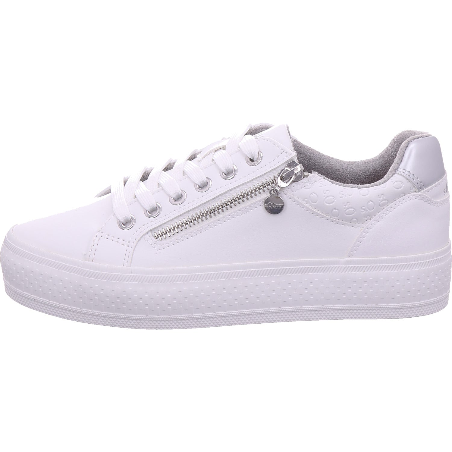 s.Oliver women's sneakers in white