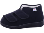 Varomed Unisex - Erwachsene Hausschuh Genua Klettschuh in schwarz