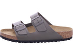 Birkenstock Men's Arizona Natural Leather Sandal in Grey