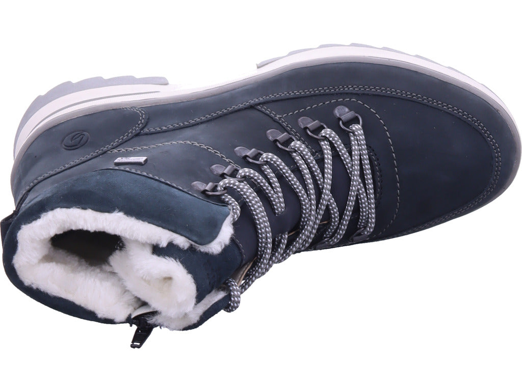 Remonte Damen Winterstiefel Remonte Stiefelette in blau