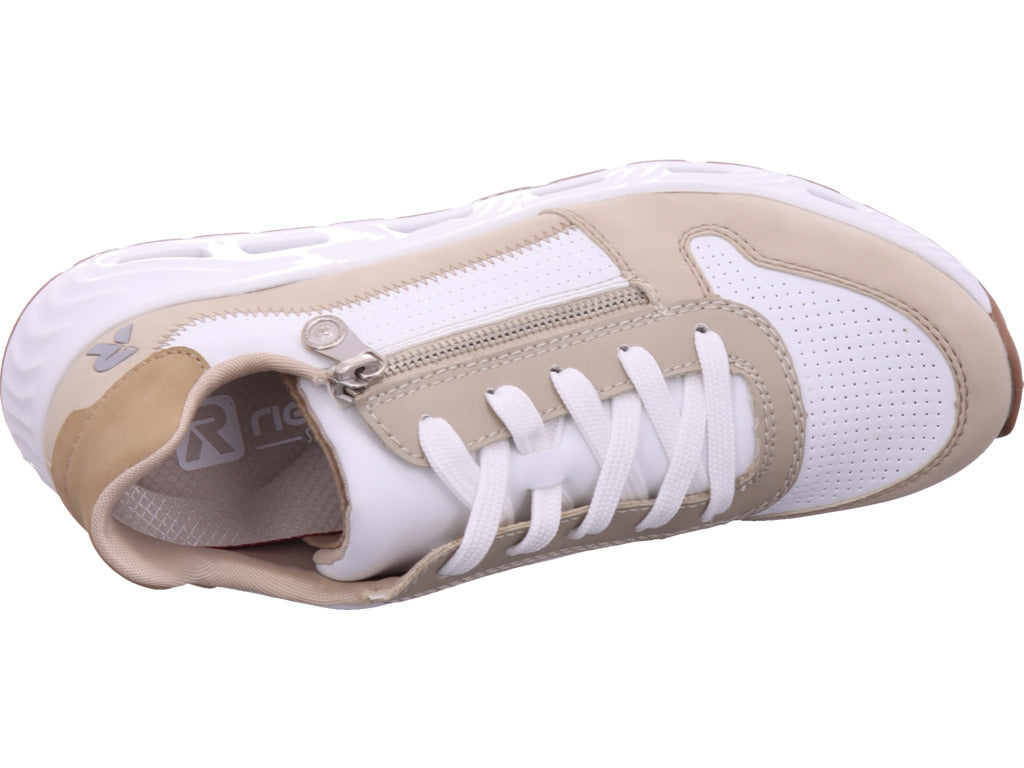 Rieker women's sneakers Fsk women's low shoes in white