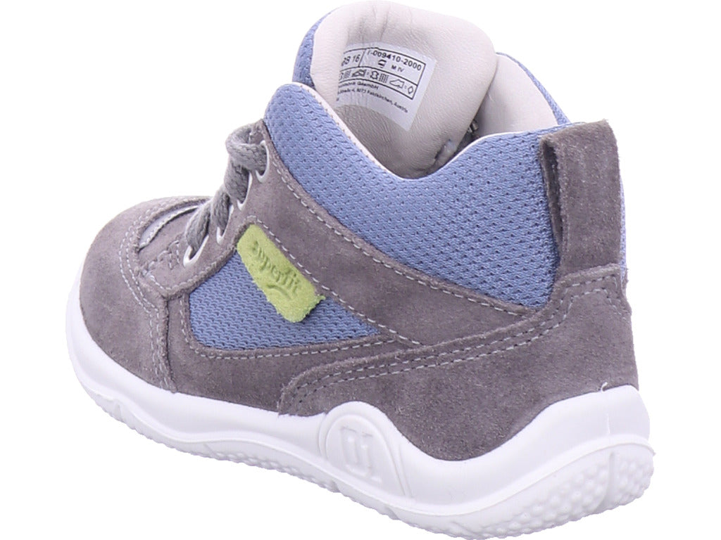 Superfit Jungen Halbschuh Stiefelette Leder \ Universe in grau