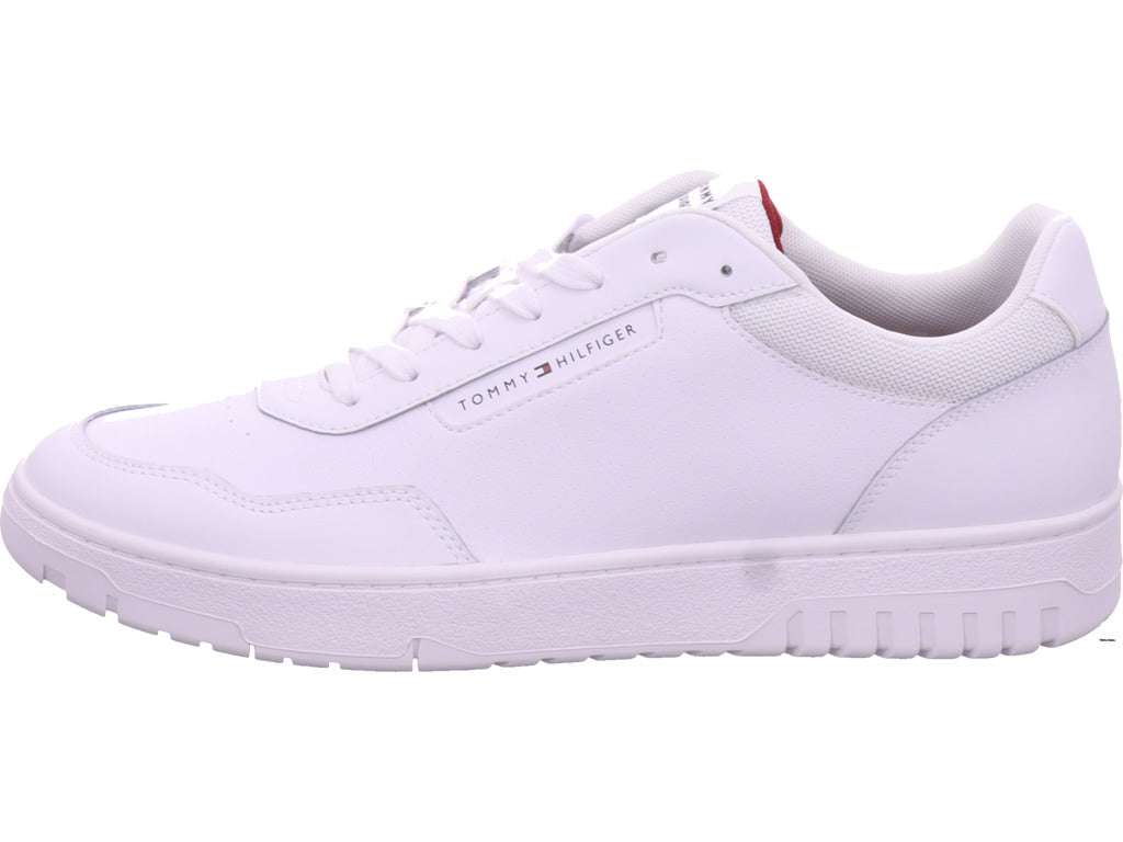 Tommy Hilfiger Men's Sneakers Th Basket Core Lth Pinperf in White
