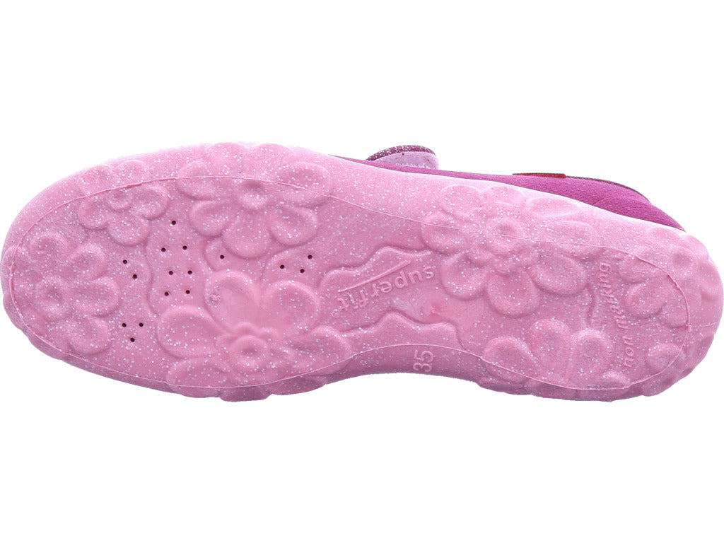 Superfit Girls' Slipper Slipper Textile \ Bonny in red