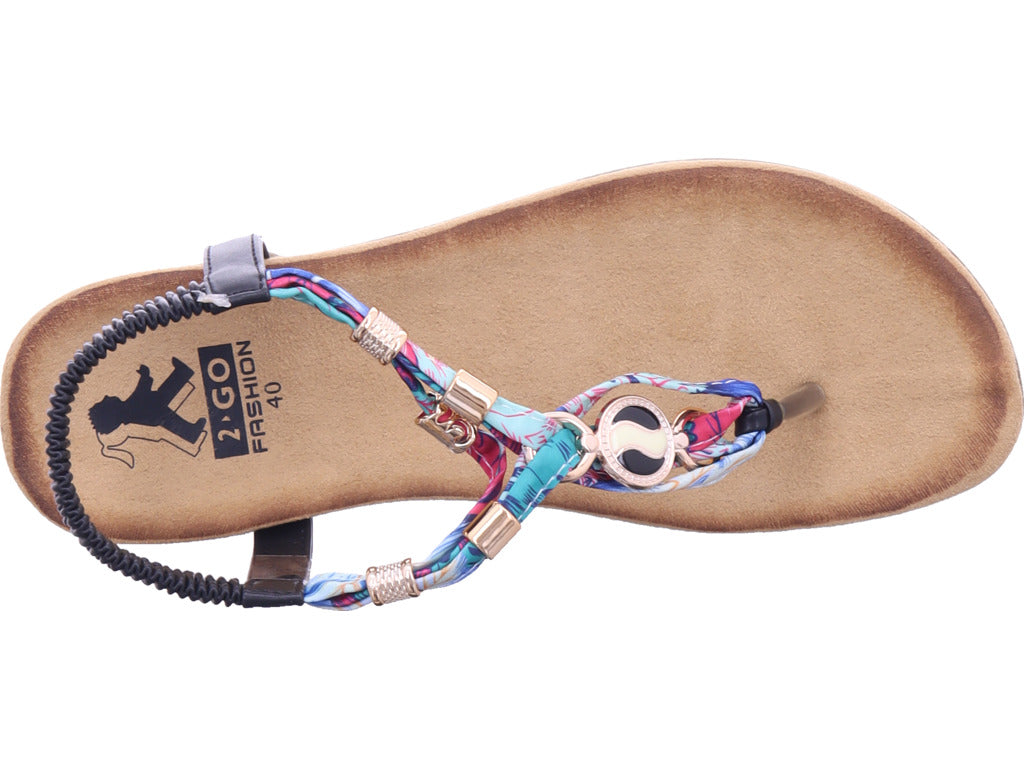 2 GO FASHION Dámská Sandaleta v černé barvě