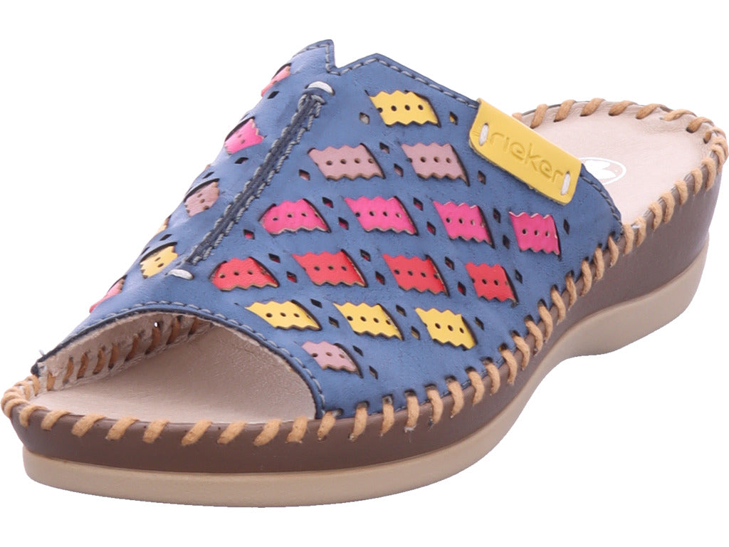 Rieker Damen Pantolette  in blau
