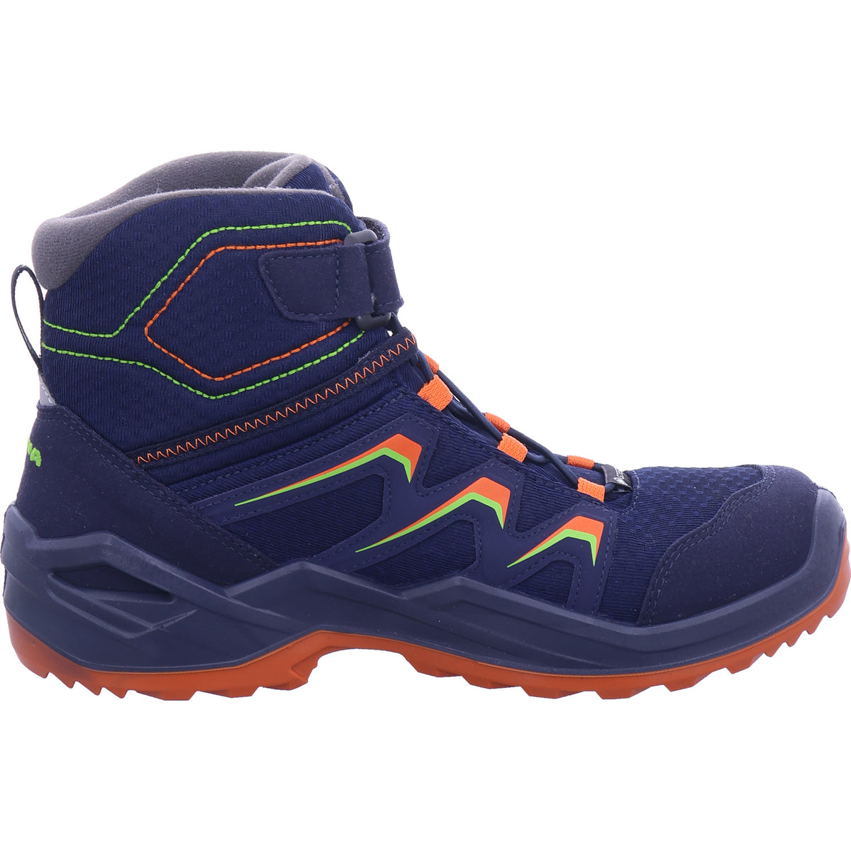 Lowa Unisex – dětské zimní boty Maddox Warm GTX Mid Jr v modré barvě