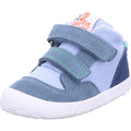 Superfit Jungen Barfußschuhe Stiefelette Leder \ Flummi in blau