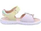 Superfit Girls' Sandal Leather Sandal Sparkle in beige