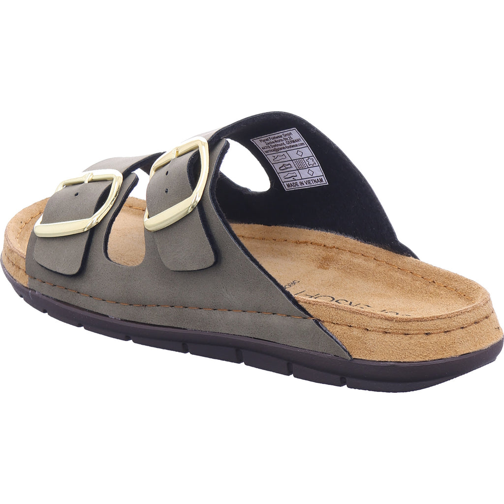 Dámské pantofle Planet Footwear v zelené barvě