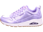 SKECHERS Women's Uno-Metallics Sneakers in Purple