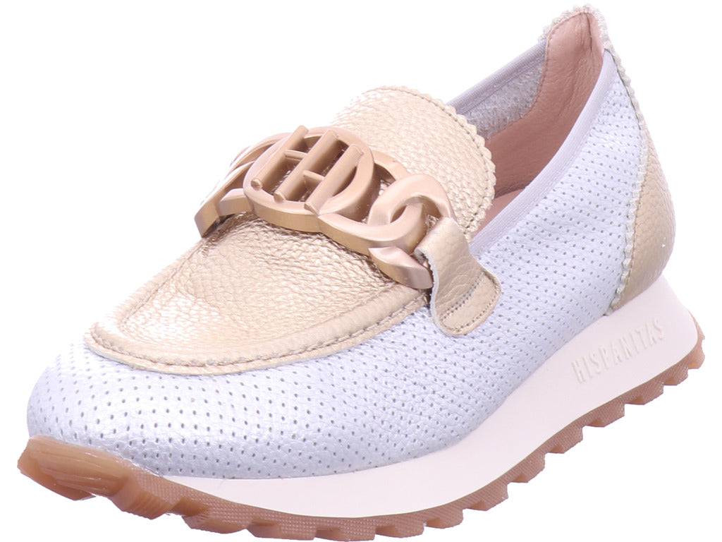 Hispanitas Damen Slipper Boleromet V24 in silber