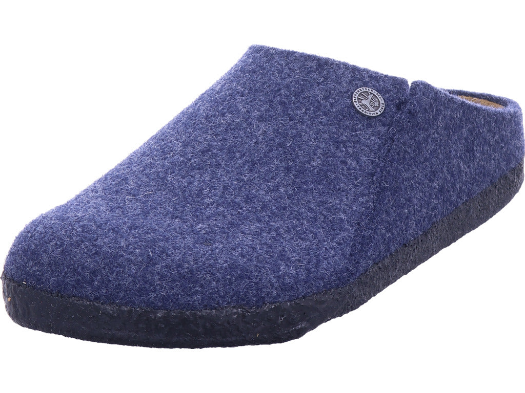 Birkenstock Men's Slipper Zermatt Felt Dark Blue in blue