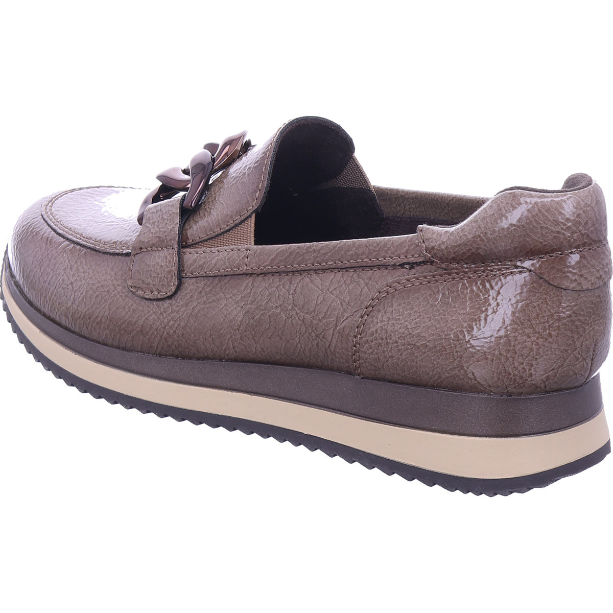Jana Damen Slipper  in grau