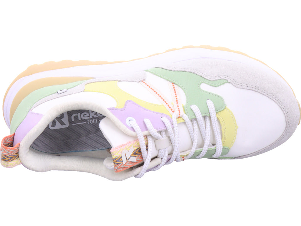 Rieker women's sneakers Fsk women's low shoes in white