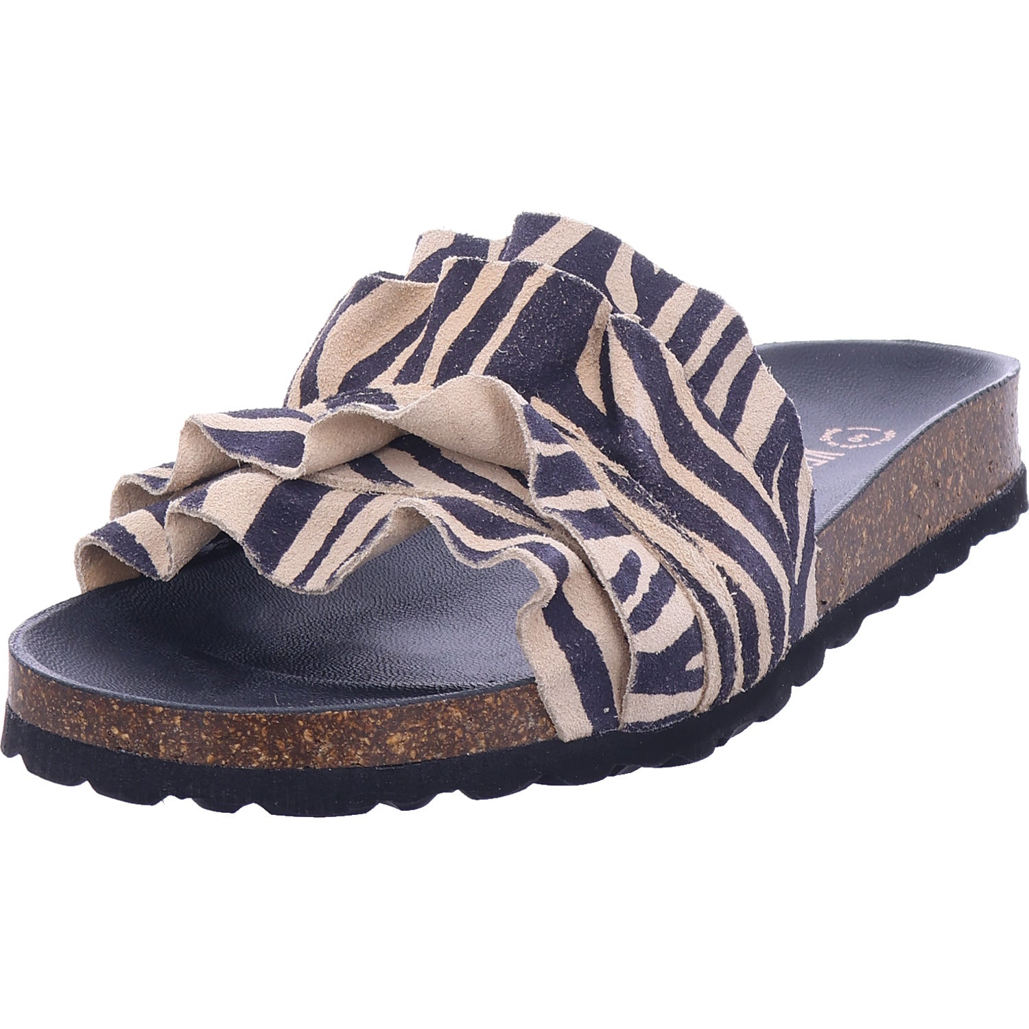 Verbenas Damen Pantolette  in schwarz
